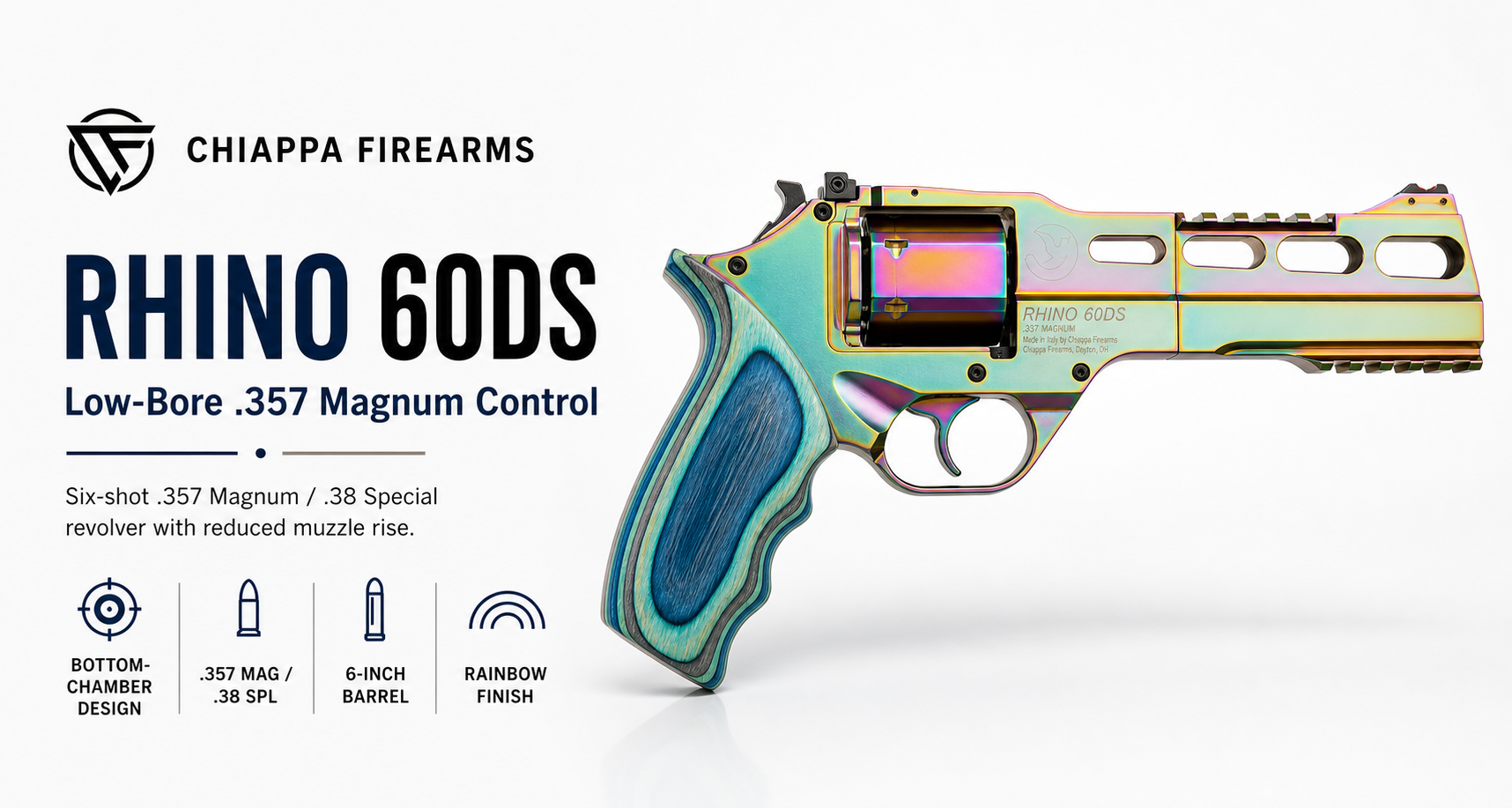 Chiappa Rhino For Sale | 6-Shot .357 Magnum Revolver | Impact Guns