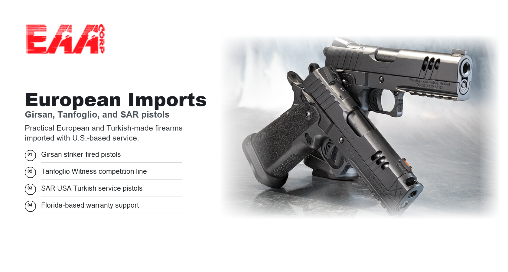EAA Corp Firearms — Girsan, Tanfoglio Witness & Zastava Imports | Impact Guns - Page 3