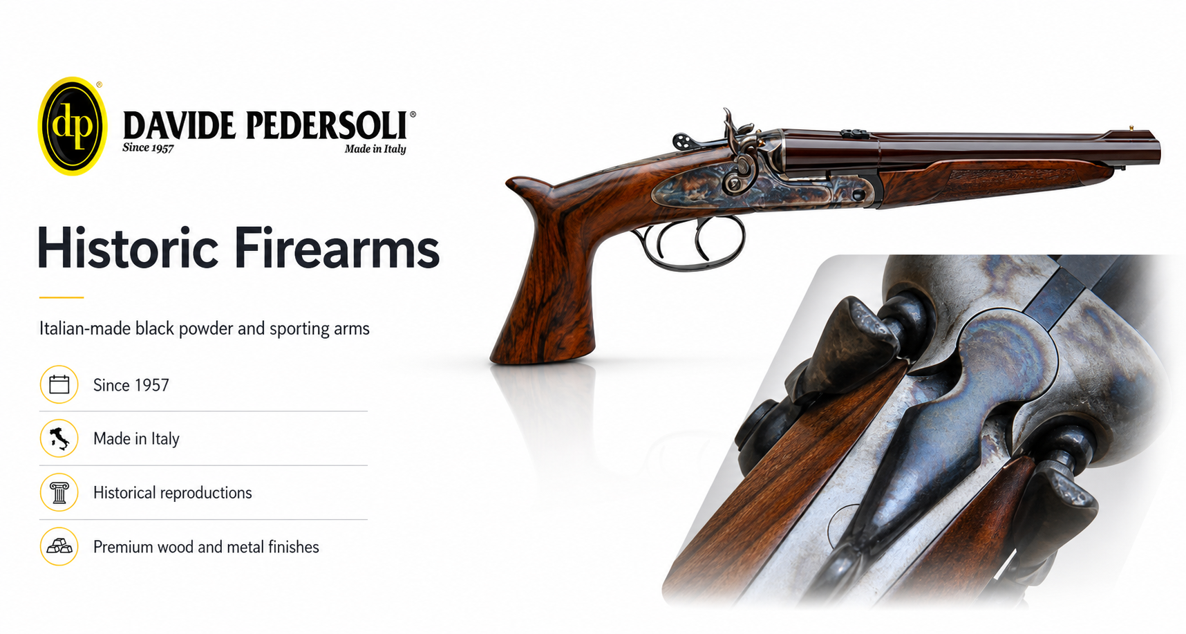 Pedersoli Firearms for Sale — Muzzleloaders, Sharps & Kentucky Rifles | Impact Guns