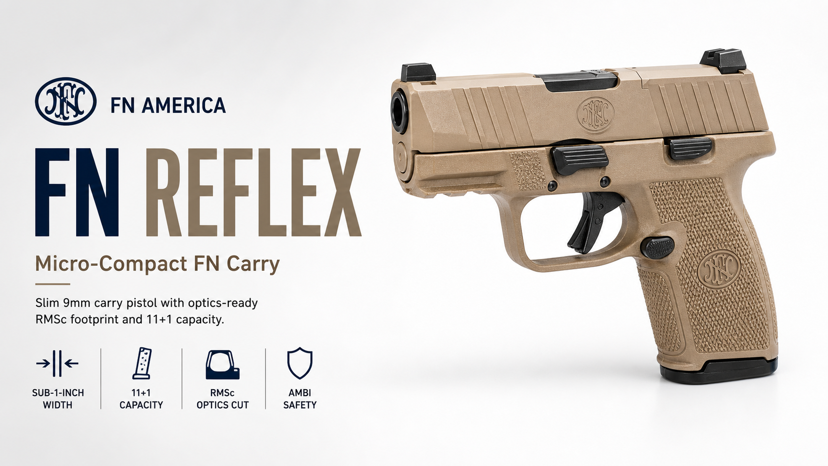 FN Reflex for Sale — Micro-Compact 9mm Pistol | Impact Guns