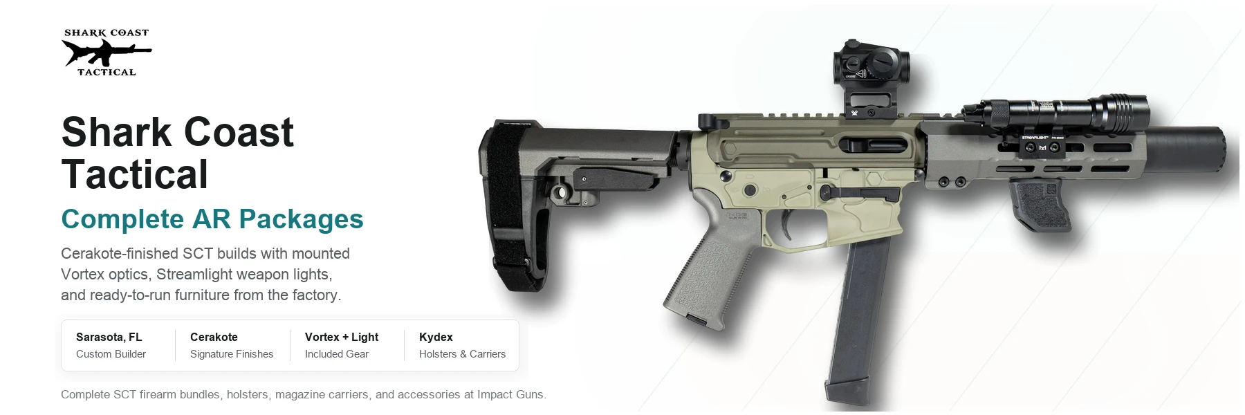 Shark Coast Tactical for Sale | SCT AR Pistol Bundles & Rifles | Impact Guns