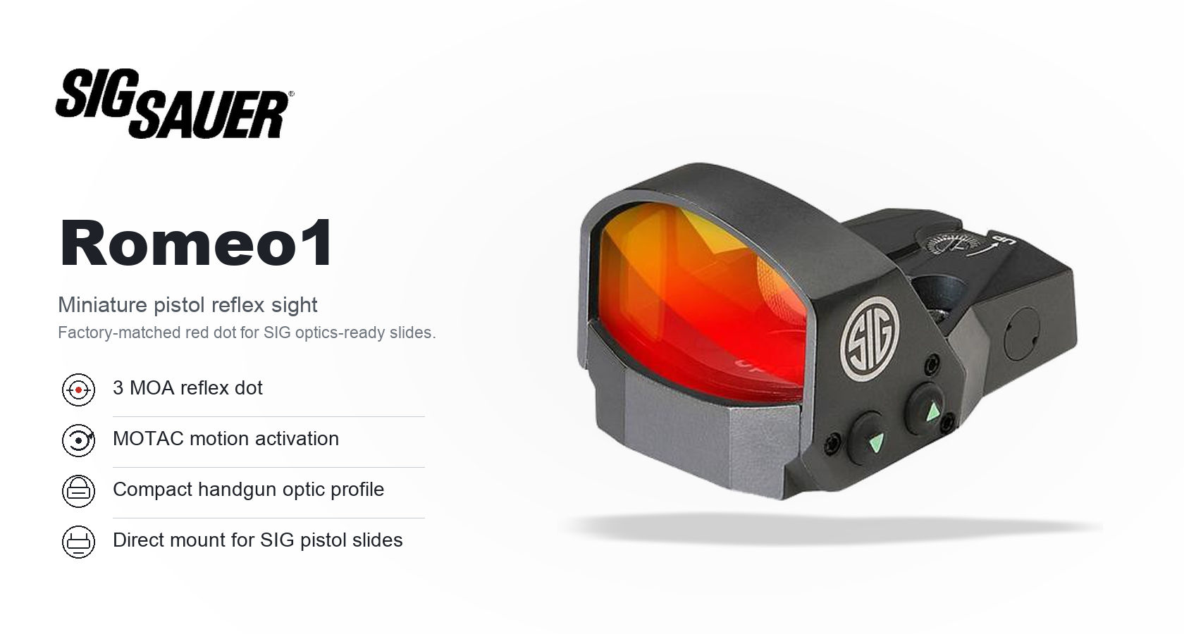 Sig Sauer Romeo1 for Sale — Miniature Reflex Sight | Impact Guns
