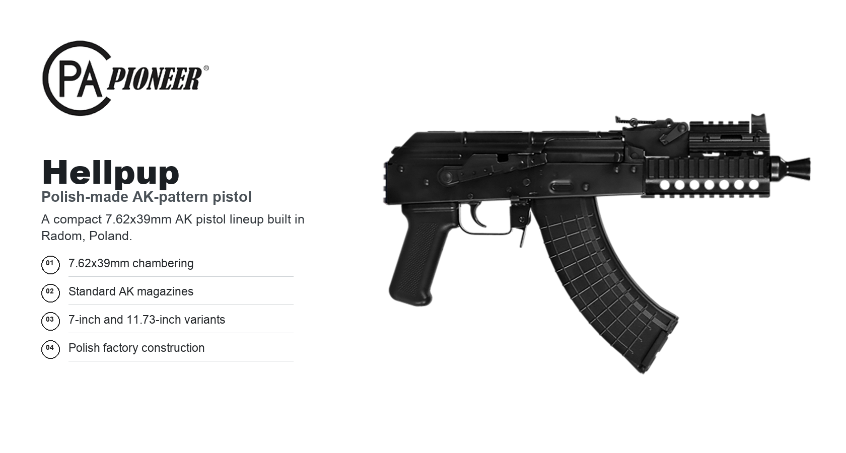 Pioneer Arms Hellpup for Sale | All Models | Impact Guns