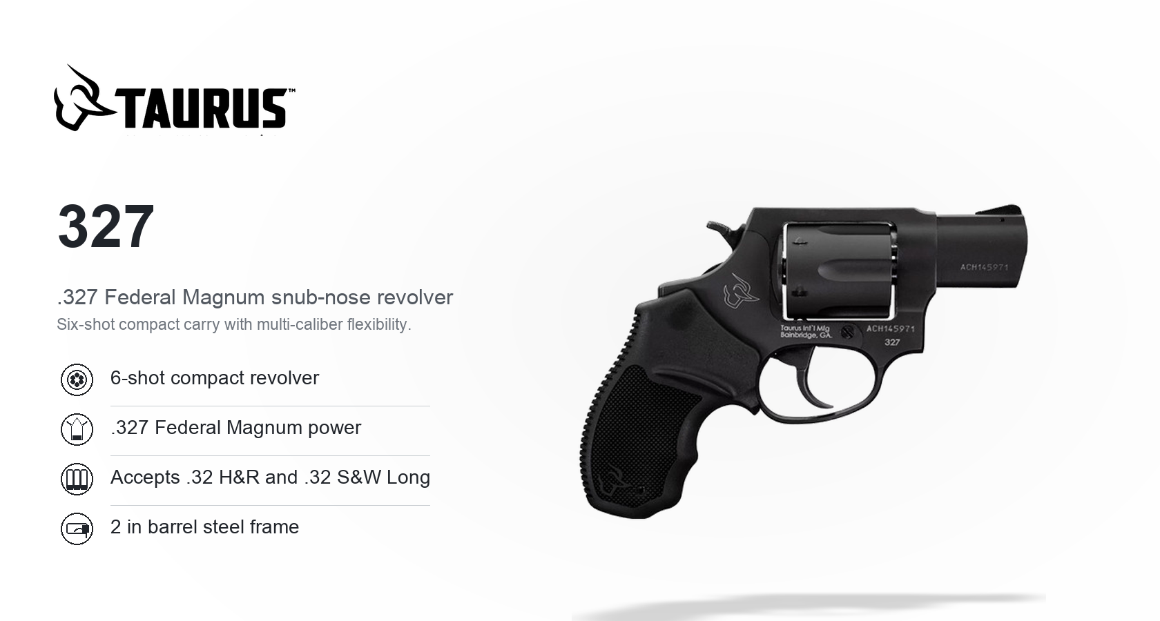 Taurus 327 for Sale — .327 Federal Magnum Revolver | Impact Guns
