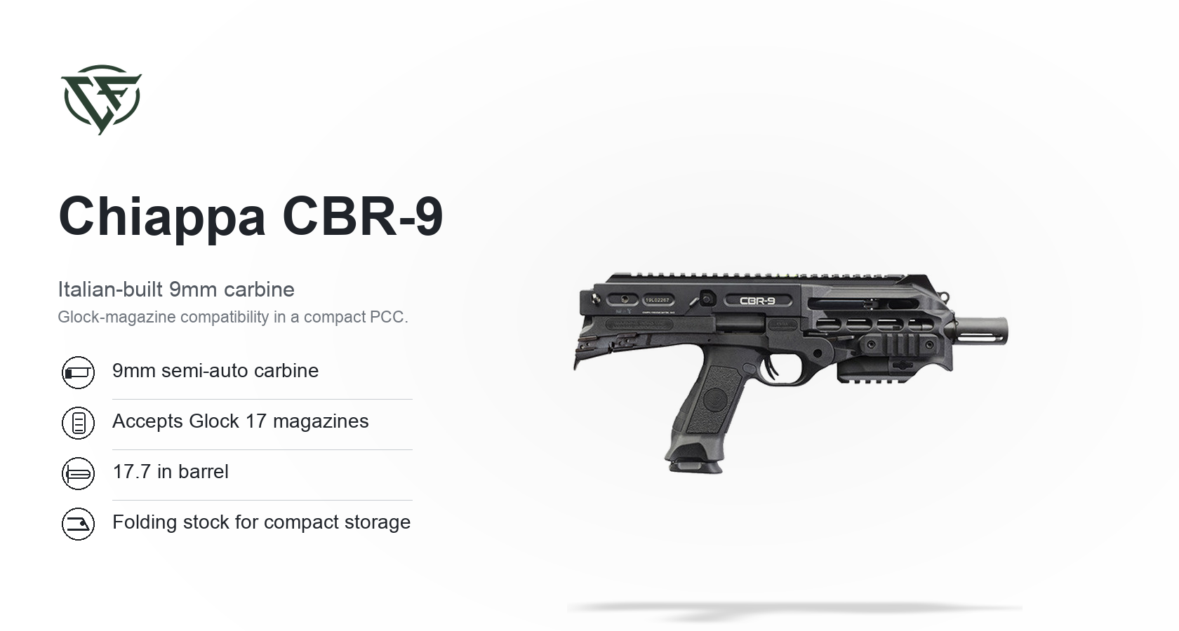 Chiappa CBR-9 for Sale — 9mm Semi-Auto Carbine | Impact Guns