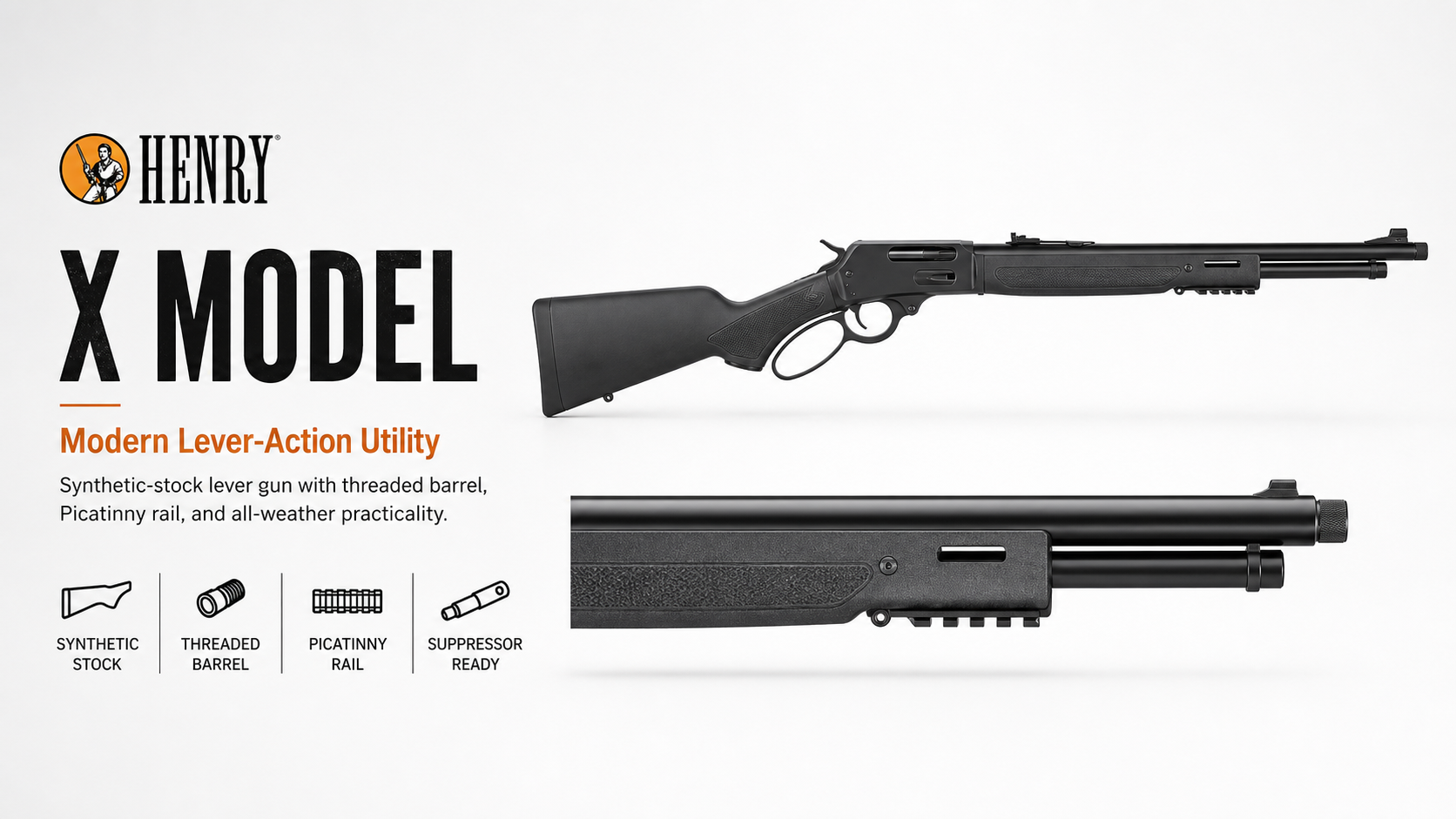 Henry X Model for Sale — Tactical Lever-Action Rifle | Impact Guns