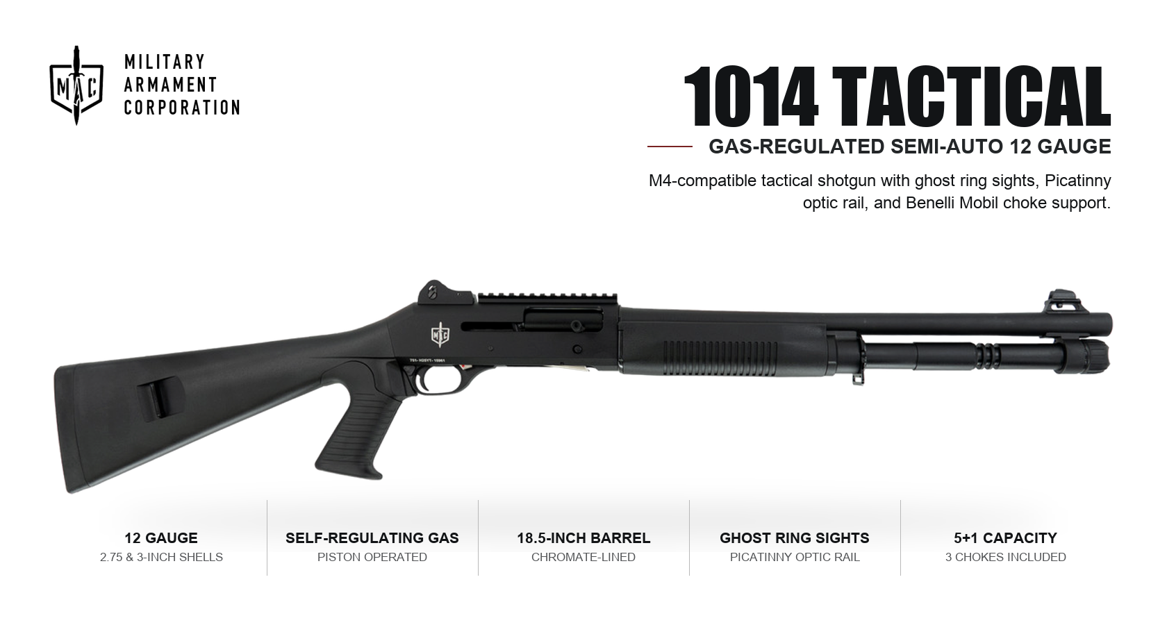 MAC 1014 Shotgun for Sale | 12-Gauge Semi-Auto | Impact Guns