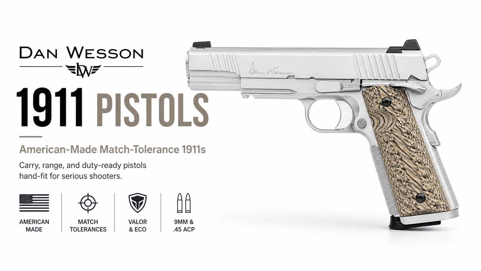 Dan Wesson 1911 for Sale — CZ Custom Shop Pistols | Impact Guns
