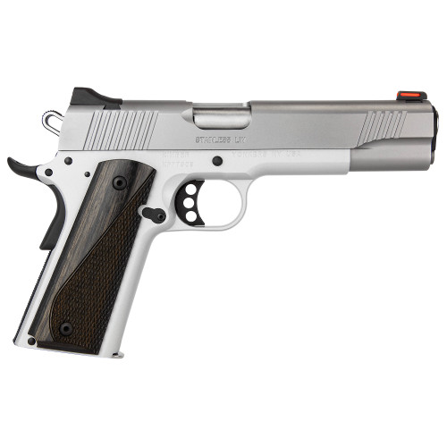 Kimber Mfg, Inc 3700593 LW Arctic 45 ACP 8+1 5″ Stainless Match Grade Barrel, Silver Serrated Stainless Steel Slide, Silver Aluminum Frame W/Beavertail, Black/Gray Laminate Grip | USA Gun Store