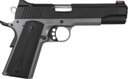 Kimber Mfg.,inc 3700693CA Custom LW Shadow Ghost (MA) 45 ACP 8+1 5″ KimPro Black Stainless Steel Slide Double-Diamond Checkered Rubber Grip | USA Gun Store