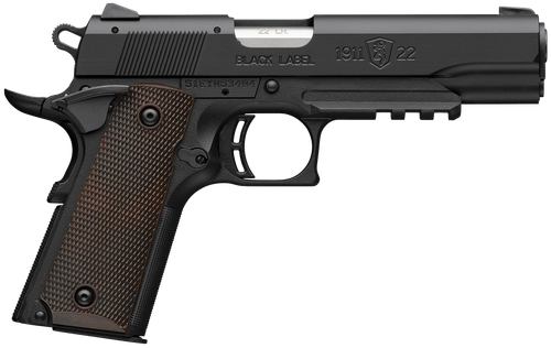 BROWNING 1911-22 22LR FS – 4.25″ MATTE BLACK/BROWN GRIPS | USA Gun Store