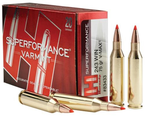 Hornady .243 Winchester 75gr V-MAX – 20rd