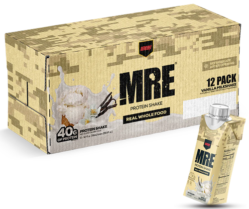 Redcon1 MRE Ready to Drink Vanilla Milkshake 12 Pack - Impact Guns