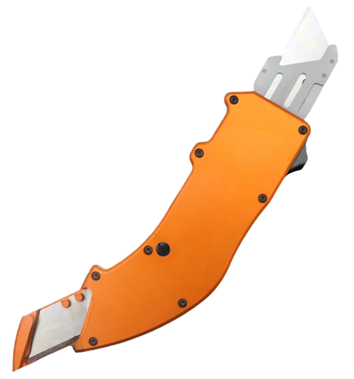 Templar Beard Razor Templar Knife Squire Utility OTF Razor Plain Orange Anodized 5.38 ...