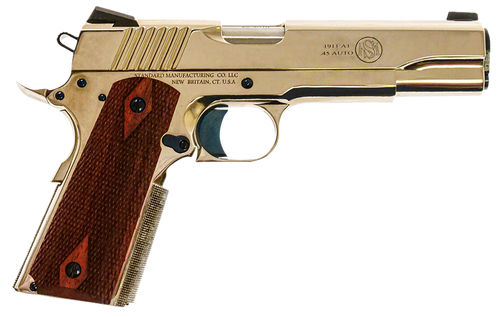 Standard Manufacturing 1911 Nickel Handgun .45 ACP 8rd Magazine 5″ Barrel