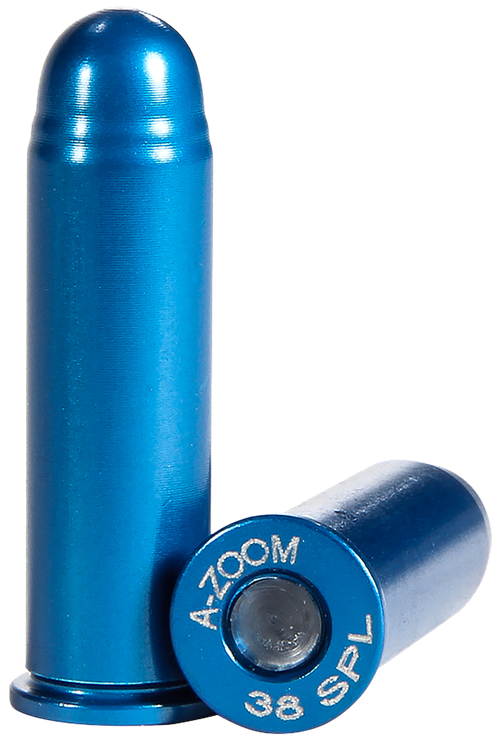 A-Zoom Blue Snap Caps Revolver 38 Special Aluminum 12 Pack - Impact Guns