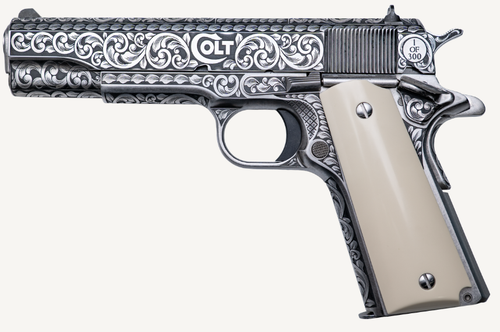 J-Armory .45 Auto マガジン 4本セット コルト1911系 Colt Government 1911 Silverado 45 ACP Full Engraved/Ivory