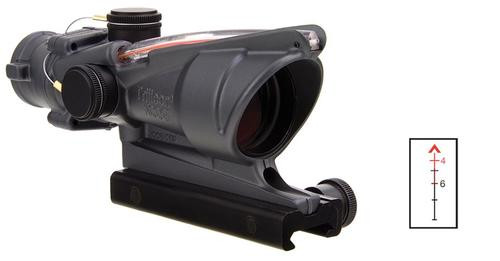 Trijicon ACOG 4x32mm Obj 36.8ft@100yds Sniper Gray Dual Illuminated Red ...