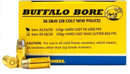 Buffalo-Bore .38 S&W 125gr – 20rd