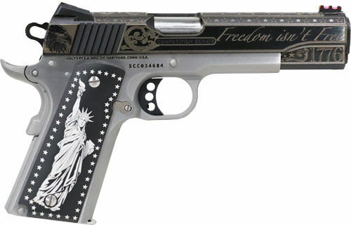 Colt Competition 1911 45 ACP 5" Barrel, America 250 Engraved Limited Edition, 8 Rd