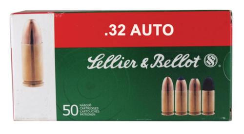 Sellier-Bellot .32 ACP FMJ – 50rd
