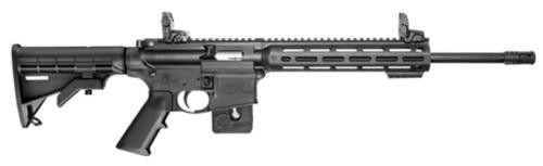 Smith & Wesson M&P 15-22 Sport California Compliant Semi Automatic Rifle 22 Long Rifle 16.5″ Black Threaded Barrel Black Frame Black Fixed Stock