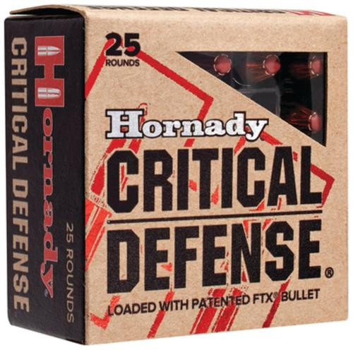 Hornady 9mm Luger 115gr CRITICAL DEFENSE Brass – 25rd