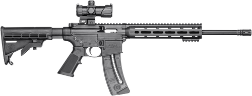 Smith and Wesson M&P15-22 Sport .22 LR 16.5″ Barrel 25-Rounds with Red/Green Optic