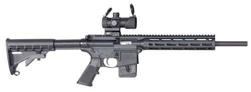 Smith & Wesson 12724 M&P15-22 Sport OR *CT, MA, MD, NJ Compliant 22 LR 16.50″ 10+1 Black Fixed Black Synthetic Stock Black Polymer Grip Right Hand S&W M&P Red/Green Dot