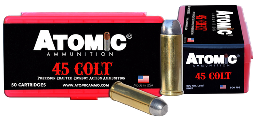 Atomic Pistol 45 Colt 200gr, Leaded Nose Flat Point, 50rd Box - Impact Guns