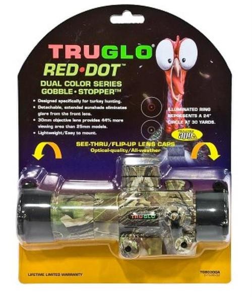 Truglo Red Dot 1x 30mm Obj Unlimited Eye Relief Realtree APG