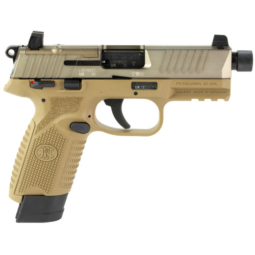 FN 502 Tactical Flat Dark Earth .22 LR 4.6″ Barrel 15-Rounds Optics Ready Ambidextrous