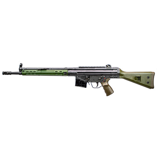 PTR 91 GIRK NJ Legal 308 Win,16 Barrel, Green Furniture, Parkerized  Finish, Metal Lower Receiver and Welded Scope Mount, NJ Compliant With  10-Rd Magazine and Fixed Compensator - Impact Guns