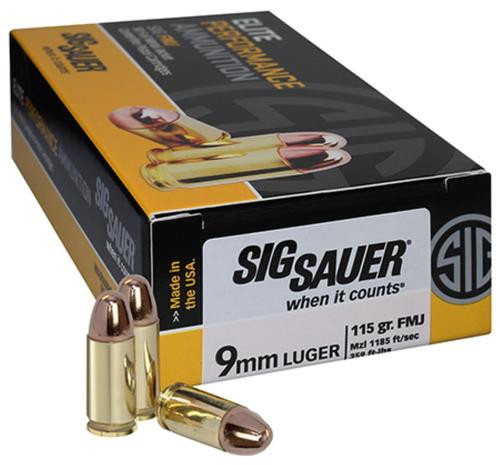 Sig-Sauer 9mm Luger 115gr – 50rd