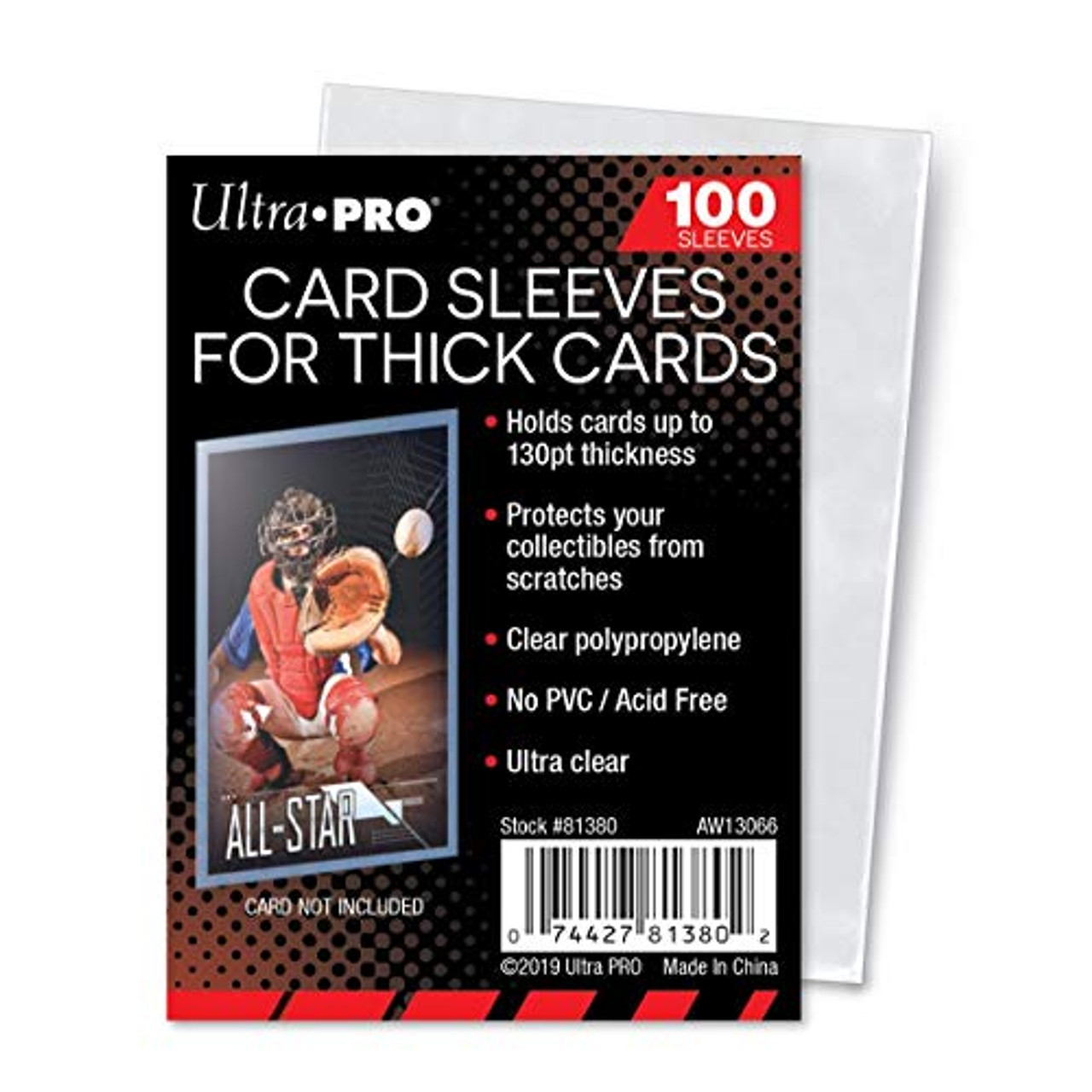  Ultra PRO Clear Card Sleeves for Standard Size Trading