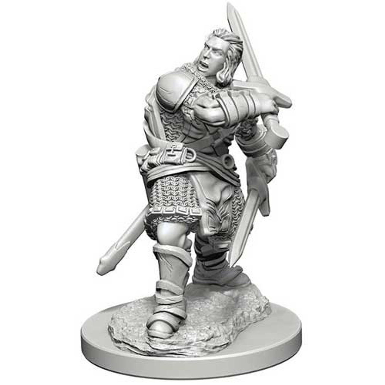 Dungeons & Dragons Wizkids Human Male Paladin Nozurs Marvelous s -  Un-Painted Miniature WZK72629 - Saga Concepts