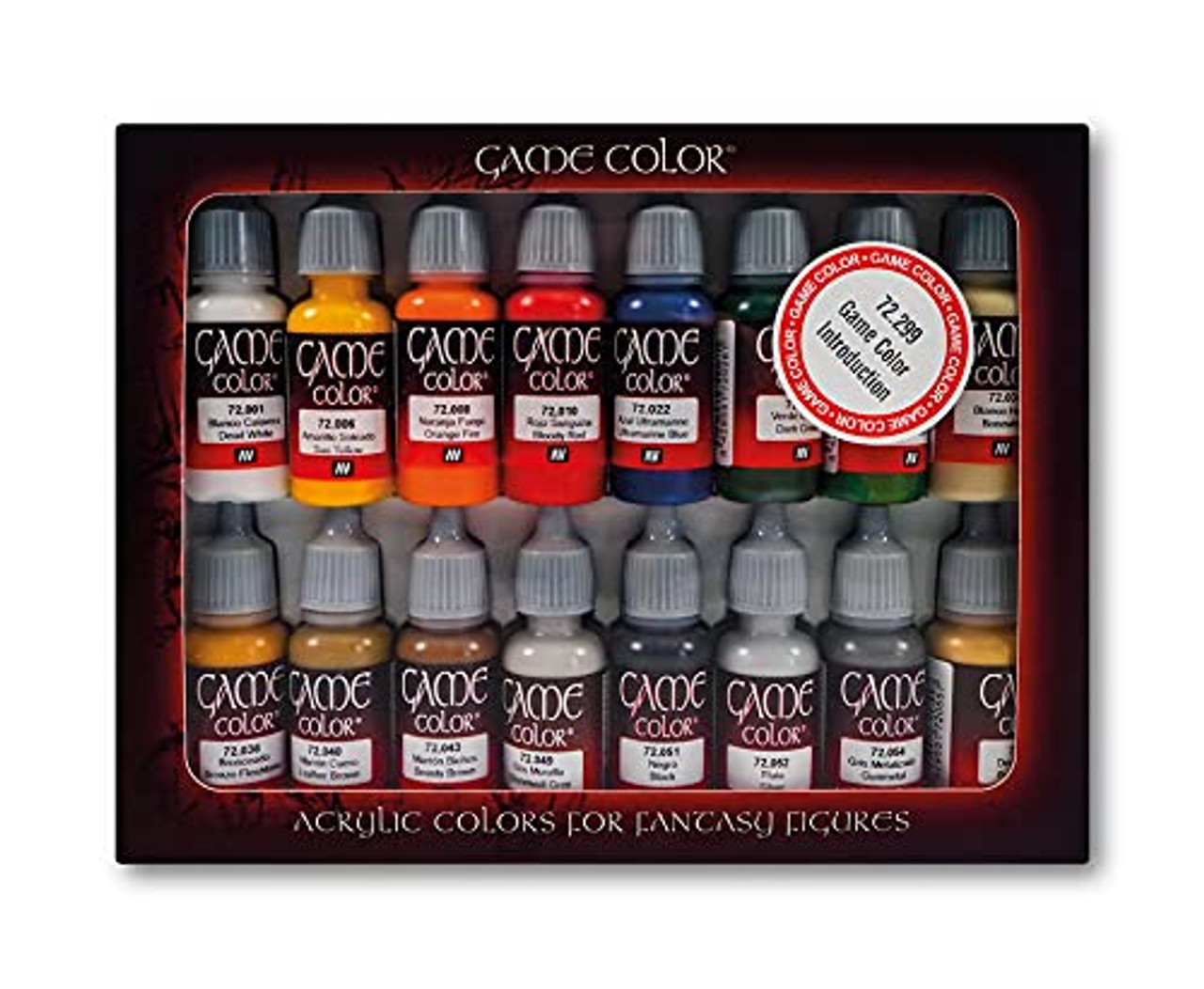 Vallejo Paint 17ml Bottle Leather & Metal Game Color Paint Set (16