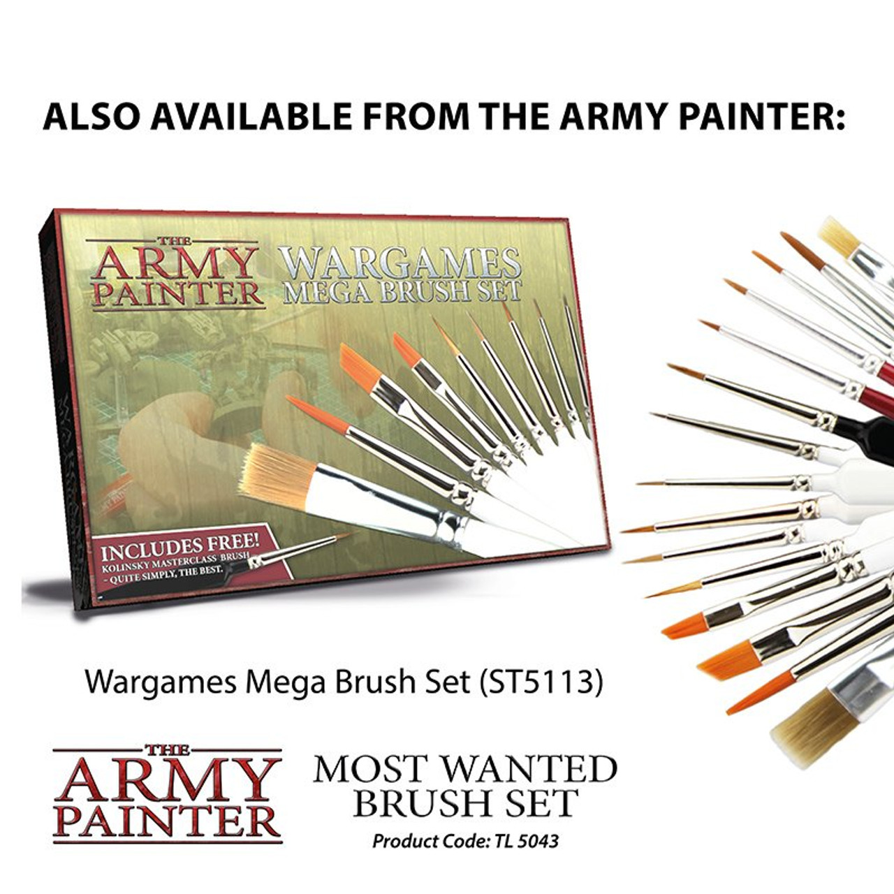 The Army Painter - Wargamers Mega Brush Set 