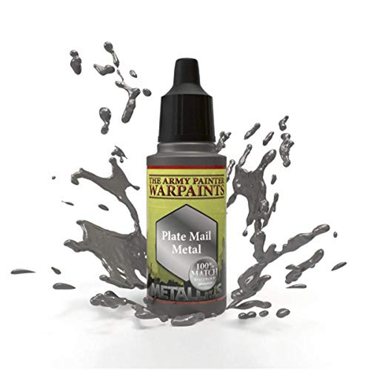 The Army Painter Matt Black Warpaint Acrylic Non-Toxic Heavily Pigmented  Water Based Paint for Tabletop Roleplaying, Boardgames, and Wargames