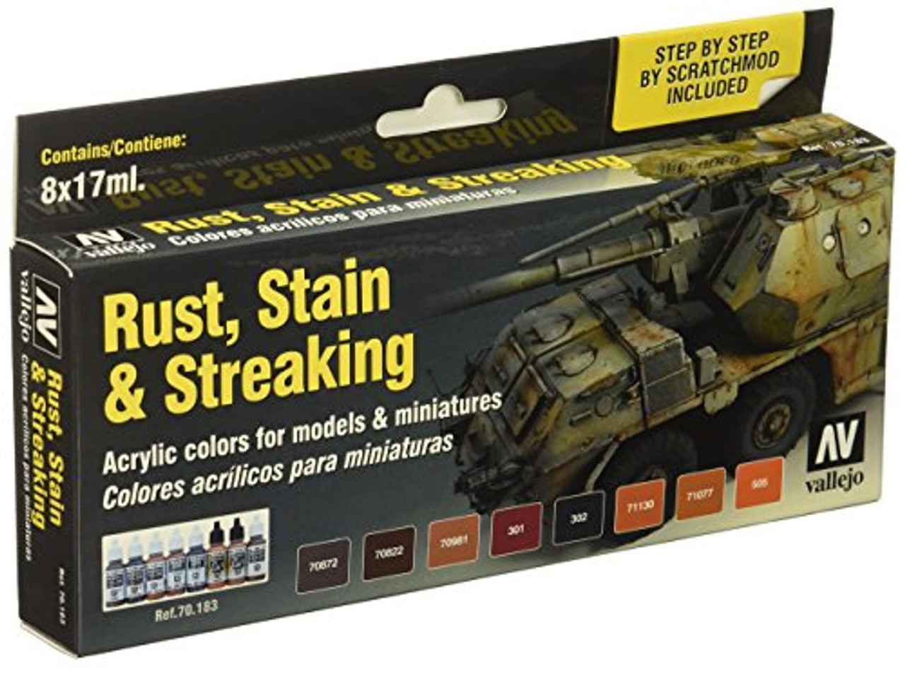 Vallejo Rust, Stain and Streaking Set Paint Set