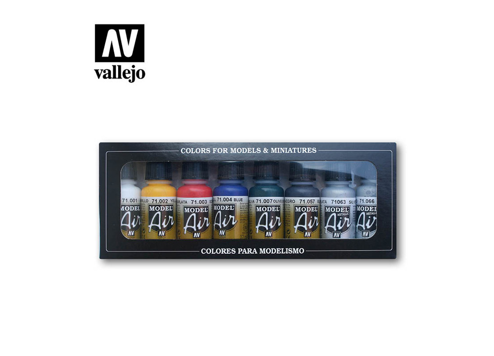 Vallejo Model AIR Blue 71.004 Acrylic Paint – 17ml, Airbrush Ready, Made In Spain