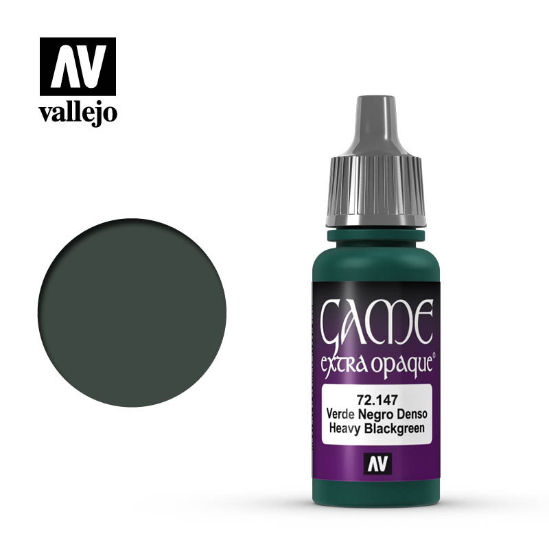 Vallejo Game Color Heavy Green Opaque Paint - 17ml Bottle For Miniature & Model Painting