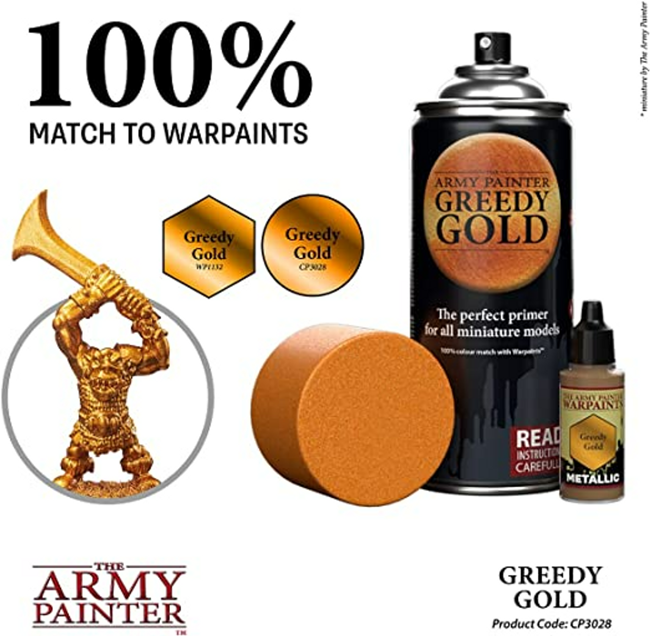 The Army Painter Color Primer Spray Paint, Daemonic Yellow, 400ml, 13.5oz -  Acrylic Spray Undercoat for Miniature Painting - Spray Primer for Plastic  Miniatures 