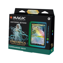 MTG Magic The Gathering Universes Beyond The Lord of the Rings Tales of Middle-Earth Commander Deck-Elven Council Green-Blue Single Pack WOC-D15250000-ElvenCouncil