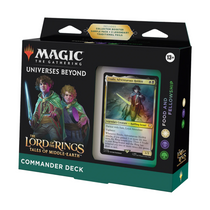 Magic The Gathering CCG Universes Beyond The Lord of the Rings Tales of Middle Earth Commander Deck Food and Fellowship (White-Black-Green) Single Pack WOC-D15250000-FoodandFellowship