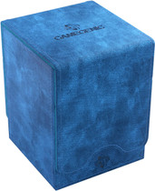 Gamegenic Squire 100+ XL Convertible Deck Box Card Storage Box with Removable Cover Clips - Blue GGS20098ML