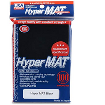 KMC Sleeves Hyper Matte Black 100 count Standard Size Sleeves Pack USA Packaging KMC-HM2017