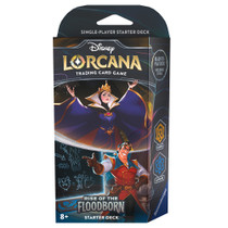 Disney Lorcana Rise Of The Floodborn Starter Deck-Amber/Sapphire Single Pack DSNYLOR-CH2-STARTER-AmberSapphire