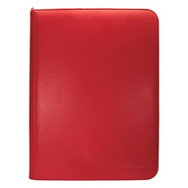 Ultra Pro Zippered PRO Binder 9 Pocket Vivid Red