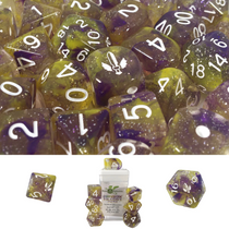 Role 4 Initiative Diffusion Large High Visibility Polyhedral Dice Set Paladin's Oath with White Numbers 7 Ct R4i-50527-7C